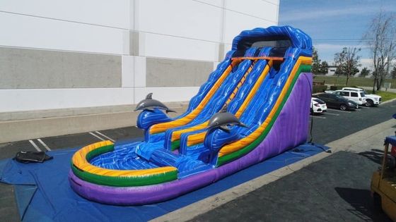 Ταχυδρομική αποστολή Unisex Bounce Slider Πυροβόλο υδρόδρομο με πισίνα Παιχνίδια