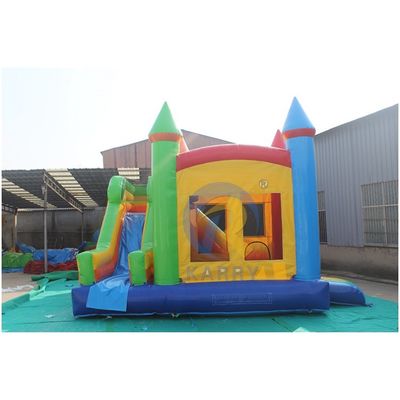 Unisex φουσκωτό Bouncer Slide Combo πολύχρωμο κάστρο Bounce House για εξωτερικό πάρτι