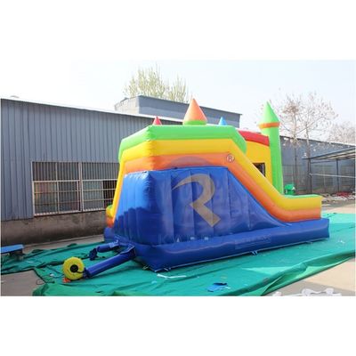 Unisex φουσκωτό Bouncer Slide Combo πολύχρωμο κάστρο Bounce House για εξωτερικό πάρτι