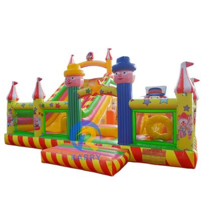 OEM Αποδεκτός Κλόουν Μάγος Bouncy Castle Slide Combo Πυροβόλο Bounce House με Slide