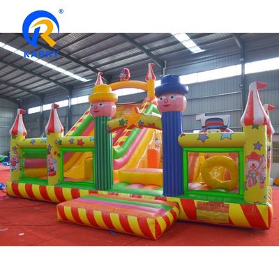 OEM Αποδεκτός Κλόουν Μάγος Bouncy Castle Slide Combo Πυροβόλο Bounce House με Slide