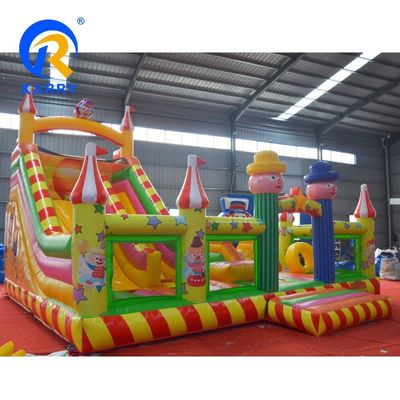 OEM Αποδεκτός Κλόουν Μάγος Bouncy Castle Slide Combo Πυροβόλο Bounce House με Slide