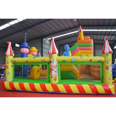 OEM Αποδεκτός Κλόουν Μάγος Bouncy Castle Slide Combo Πυροβόλο Bounce House με Slide