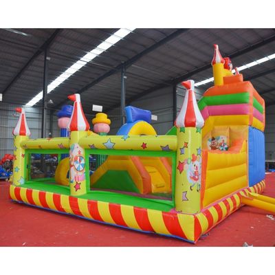OEM Αποδεκτός Κλόουν Μάγος Bouncy Castle Slide Combo Πυροβόλο Bounce House με Slide