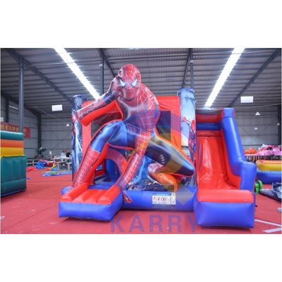 Unisex Super Cool Spiderman φουσκωτό αναπηρικό σπίτι με διαφάνειες