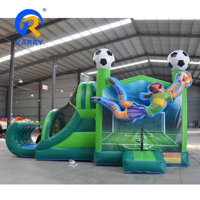 Φουσκωτός ποδοσφαιρικός παίκτης Combo Bouncer για παιδιά Εκδηλώσεις Κάστρο Slide και Επισκευή κιτ