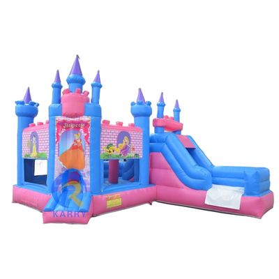 Αλματιζόμενο Κομπό Jumper Castle Cartoon Πριγκίπισσα Νεράιδα Αλματιζόμενο Σπίτι με Σλάιντ