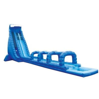 EN14960 Πιστοποιημένο Unisex Blue Slip And Slide Μεγάλο εμπορικό φουσκωτό υδατικό διαδρόμιο
