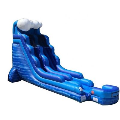EN14960 Πιστοποιημένο Unisex Blue Slip And Slide Μεγάλο εμπορικό φουσκωτό υδατικό διαδρόμιο