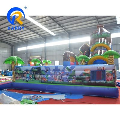 0.55mm PVC Tarpaulin Inflatable Bouncy Castle Ορυχείο/Χειροτεχνία Πάρκο διασκέδασης για παιδικό παιχνίδι