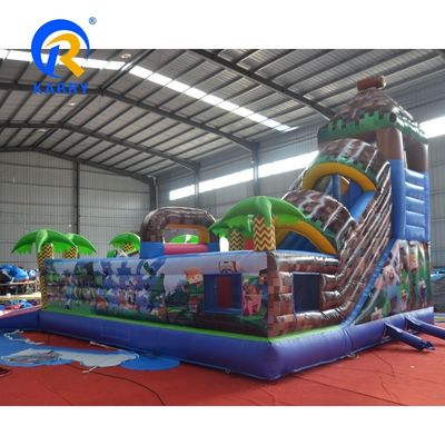 0.55mm PVC Tarpaulin Inflatable Bouncy Castle Ορυχείο/Χειροτεχνία Πάρκο διασκέδασης για παιδικό παιχνίδι