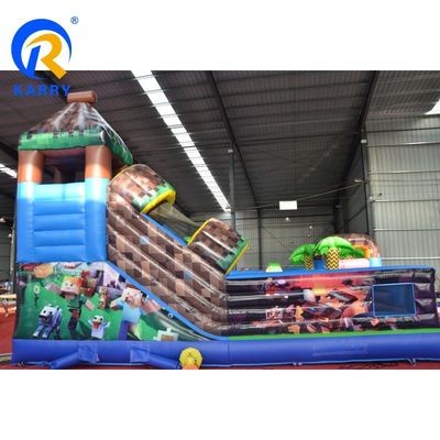 0.55mm PVC Tarpaulin Inflatable Bouncy Castle Ορυχείο/Χειροτεχνία Πάρκο διασκέδασης για παιδικό παιχνίδι