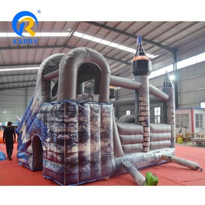 Unisex Custom Colorful PVC Inflatable Bouncy Castle with Slide Μεγάλο σχέδιο δράκου