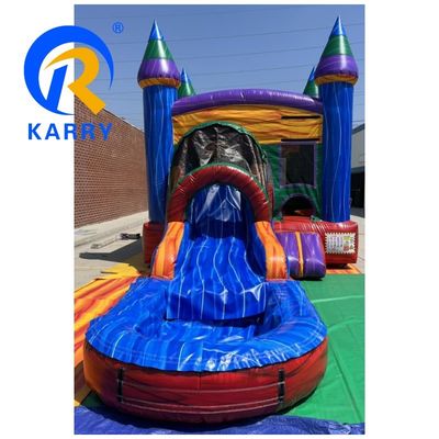 EN71/CE Πιστοποιημένο Moonwalk Adult Inflatable Bounce House Combo για εξωτερικές δραστηριότητες