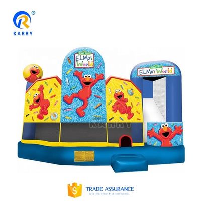 Ενηλίκιος Bouncer PVC Παραδοσιακό Κάστρο Πυροβόλο διασκεδαστικό City Slide Jumping Bouncy Castle