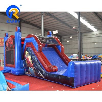 Unisex Spiderman Νερό φουσκωτό Bouncer Slide Combo με υγρή / ξηρή επιλογή