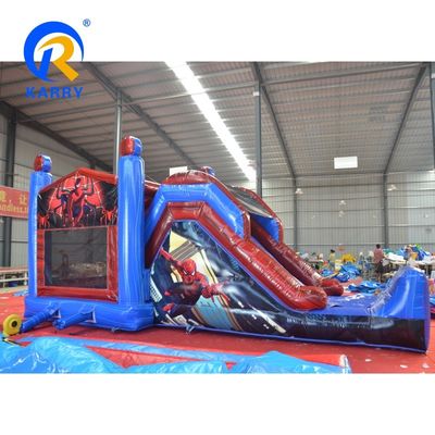 Χαρακτηριστικά PORTABLE Spider-Man φουσκωτό αναπηδικό σπίτι με διαδρόμιο και πηδούμενο κάστρο