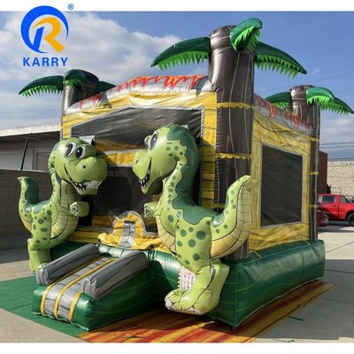 Εμπορικό PVC για παιδιά Jumper Bouncer Δεινόσαυρος Πυροβόλο Πυροβόλο Σπίτι με Φουσκωτή