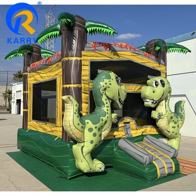 Εμπορικό PVC για παιδιά Jumper Bouncer Δεινόσαυρος Πυροβόλο Πυροβόλο Σπίτι με Φουσκωτή