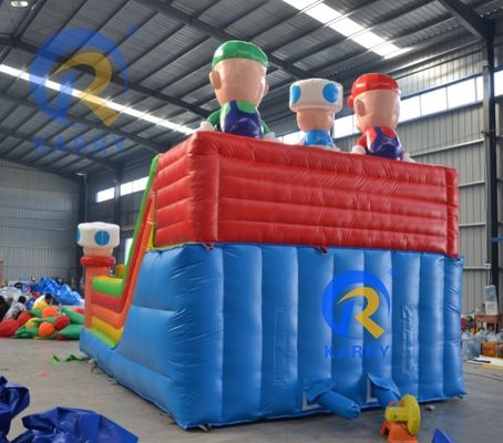 Εμπορικό βαθμό 6*4m Δυνατότητα φουσκωτό αναπηρικό κάστρο με σύμπλεξη διαδρόμων με εμπόδια