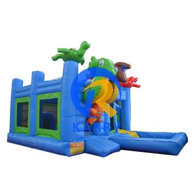 2024 16ft Jumping Inflatable Castle Slide Combo με πισίνα / Inflatable Bouncer Castle