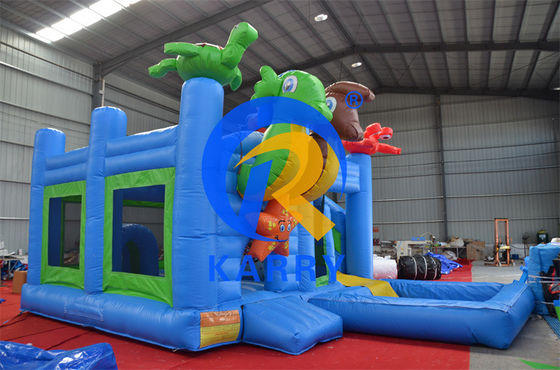 2024 16ft Jumping Inflatable Castle Slide Combo με πισίνα / Inflatable Bouncer Castle
