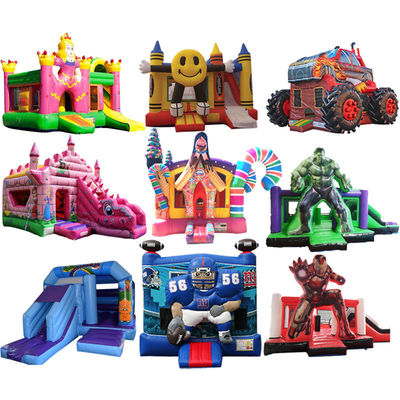 5x4m 18*16ft Blue Dinosaur Bouncy Castle Slide Combo με επαγγελματική υπηρεσία OEM