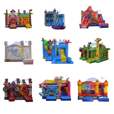 5x4m 18*16ft Blue Dinosaur Bouncy Castle Slide Combo με επαγγελματική υπηρεσία OEM