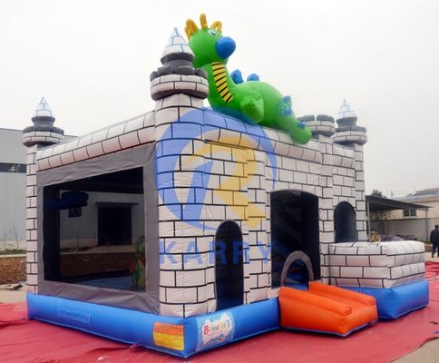 Dino Commercial Bouncy Inflatable Castle με κιβώτια επισκευής διαδρόμων και αξεσουάρ
