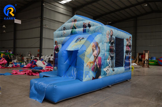 Τυποποιημένο CE Standard Inflatable Bouncer Slide Combo για πάρτι Frozen Theme Jumping Castle