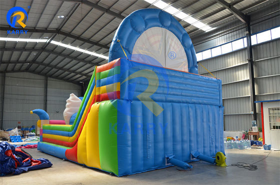 Προσαρμοσμένο χρώμα Unisex φουσκωτό τροχό Ferris Bouncy Castle Trampoline για εμπορικά
