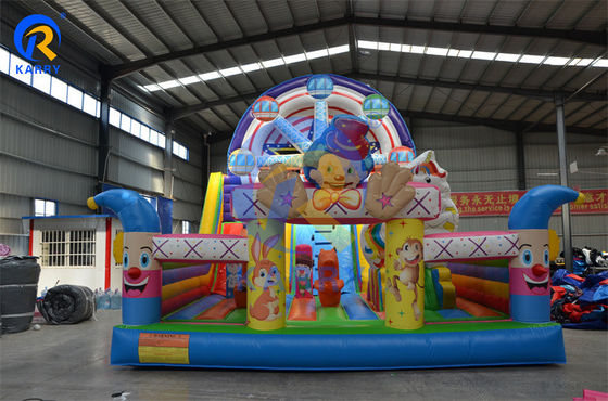 Προσαρμοσμένο χρώμα Unisex φουσκωτό τροχό Ferris Bouncy Castle Trampoline για εμπορικά