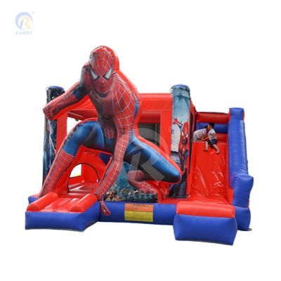 Unisex φουσκωτό PVC εμπορικό Spiderman αναπηρικό σπίτι με φουσκωτή διαφάνειας