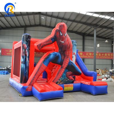 Unisex φουσκωτό PVC εμπορικό Spiderman αναπηρικό σπίτι με φουσκωτή διαφάνειας