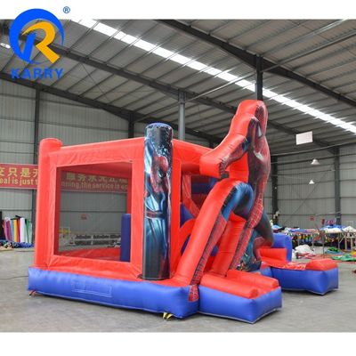 Unisex φουσκωτό PVC εμπορικό Spiderman αναπηρικό σπίτι με φουσκωτή διαφάνειας