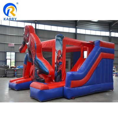 Unisex φουσκωτό PVC εμπορικό Spiderman αναπηρικό σπίτι με φουσκωτή διαφάνειας
