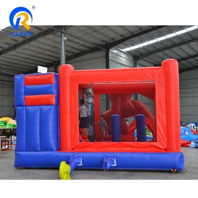 Unisex φουσκωτό PVC εμπορικό Spiderman αναπηρικό σπίτι με φουσκωτή διαφάνειας