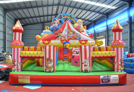 Πυροβόλο Combo Castle Slide με Ferris Wheel Jump Bounce House και Πορεία Περισσόντων