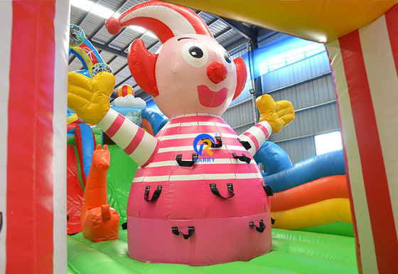 Πυροβόλο Combo Castle Slide με Ferris Wheel Jump Bounce House και Πορεία Περισσόντων