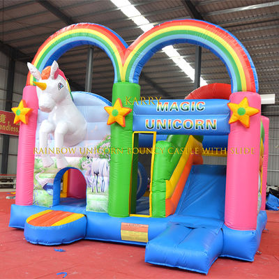 Unisex Rainbow Unicorn Bouncer Κάστρο με διαφάνεια Εμπορικό Παιδικό Παιδικό Παιδικό Παιδικό Παιδικό Πανεπιστήμιο