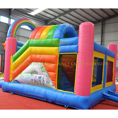 Unisex Rainbow Unicorn Bouncer Κάστρο με διαφάνεια Εμπορικό Παιδικό Παιδικό Παιδικό Παιδικό Παιδικό Πανεπιστήμιο