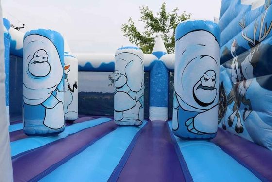 Το Jumping Castle Slide Combo Custom Frozen Θέμα Πνευματώδες Σπίτι για διασκέδαση