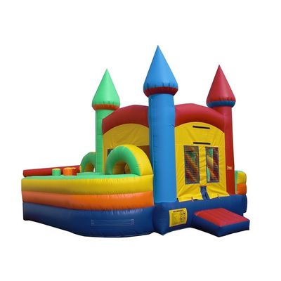 Προσαρμοσμένο χρώμα φουσκωτό κάστρο Slide Bounce House Combo με Slide