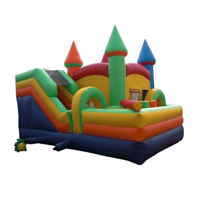 Προσαρμοσμένο χρώμα φουσκωτό κάστρο Slide Bounce House Combo με Slide