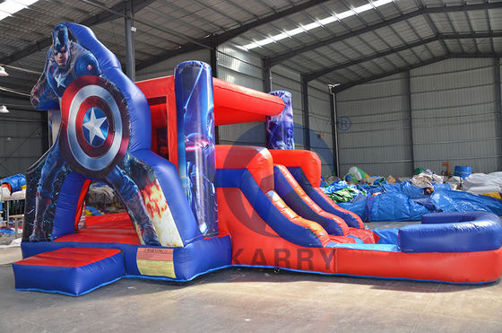 Unisex Commercial Inflatable Combo Castle Slide με CE αναπνευστήρα και εξαρτήματα επισκευής