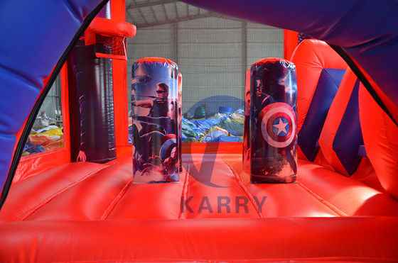 Unisex Commercial Inflatable Combo Castle Slide με CE αναπνευστήρα και εξαρτήματα επισκευής