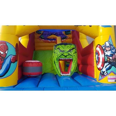 Προαιρετικά μεγέθη 3D Monster Inflatable Bounce House με ξηρό διαδρόμιο Air Bouncer Combo