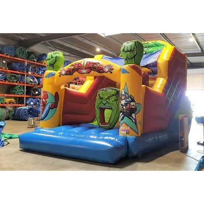 Προαιρετικά μεγέθη 3D Monster Inflatable Bounce House με ξηρό διαδρόμιο Air Bouncer Combo