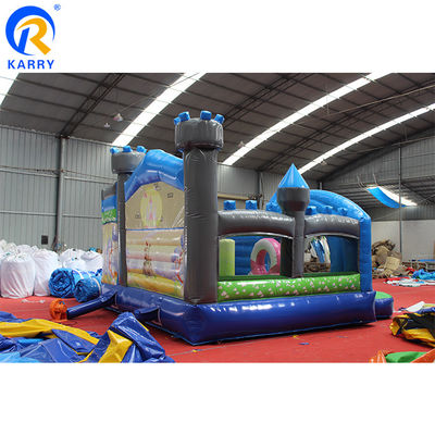 Προσαρμοσμένο μέγεθος 3D Rainbow Unicorn Castle Water Slide Συνδυασμός τέλειος για πάρτι