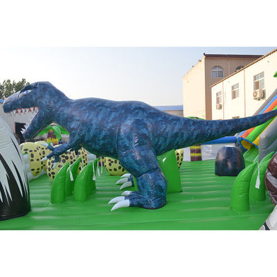 Πιστοποιητικό CE Φορητό Dino φουσκωτό Trampoline Bouncer Combo City Slide για παιδιά